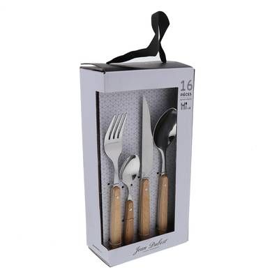 Jean Dubost Ménagère 16 pièces couverts WOODY, 16 pièces