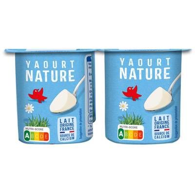 Auchan Yaourt nature, 4x125g
