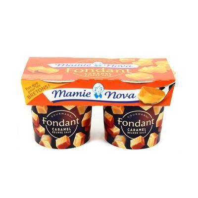 Mamie Nova Gourmand caramel et beurre salé, 2x150g