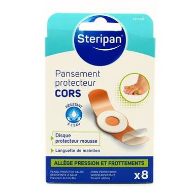 Steripan Pansements protecteur cors résistants, 8 pièces
