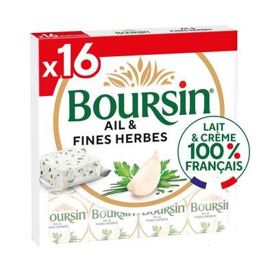 Boursin Fromage à tartiner Ail et Fines Herbes, 256g