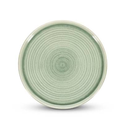 Collection Caméo Assiette plate 27,5cm vert Cameo, 1 pièce