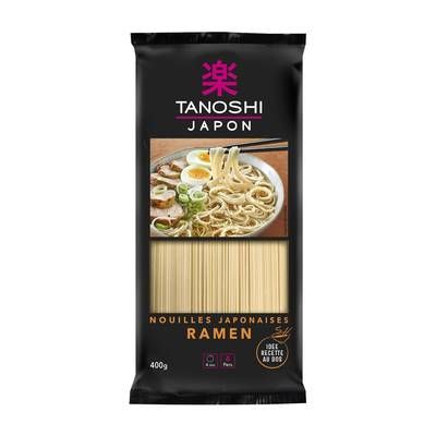 Tanoshi - Japon Nouilles de blé Japonaises Ramen, 400g