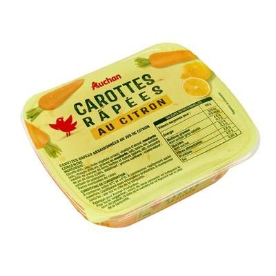 Auchan Carottes Râpées au Citron, 300g