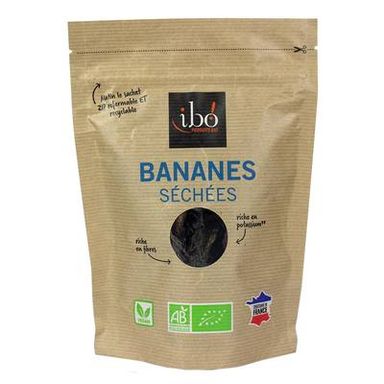 Ibo Bananes séchées entières bio, 150g