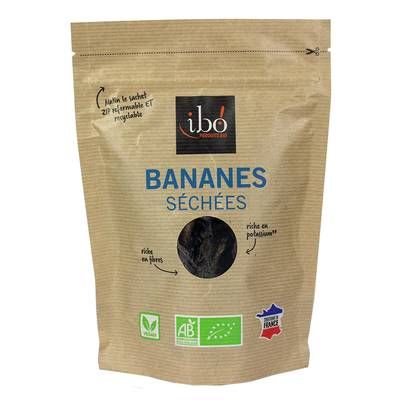 Ibo Bananes séchées entières bio, 150g