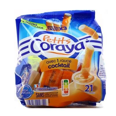 Coraya Petit Coraya, Surimi Sauce Cocktail, 21 bâtonnets - 210g