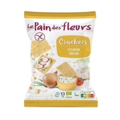Le pain des fleurs Crackers Oignon bio, 75g