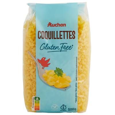 Auchan Pâtes Coquillettes Sans Gluten, 500g