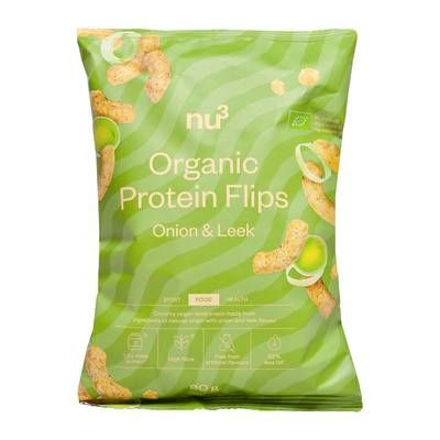 NU3 Snack Salé - Protein Flip Oignon Poireau Bio, 80g