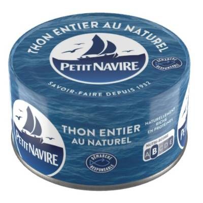 Petit Navire Thon entier au naturel Albacore, 93g