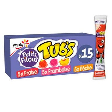 Petits Filous Yaourts Tub's Aromatisés Fruits, 555g, 15 portions