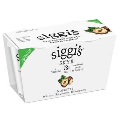 Siggi's Skyr noisette 3%mg, 2x140g