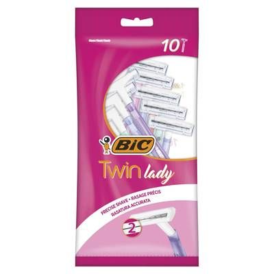 Bic Rasoirs jetable bic twin lady, 10 rasoirs