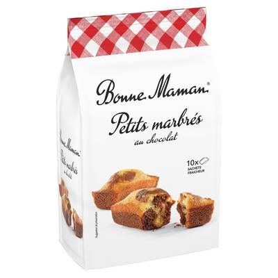 Bonne Maman Petit marbré au chocolat x10, 300g