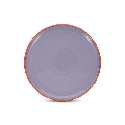 Collection Duo Assiette plate 26xH2,5cm violet/orange Duo, 1 pièce