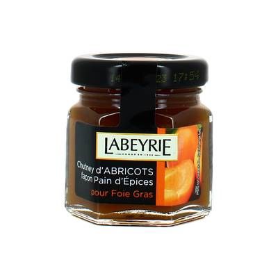 Labeyrie Chutney Abricots Façon Pain d'Epices pour le Foie Gras, 50g