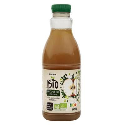 Auchan BIO Pur Jus de Pomme Bio, 90cl