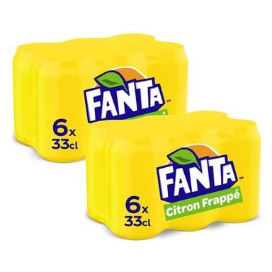 Fanta Citron frappé, Lot de 2 - 6x33cl
