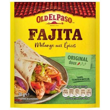 Old el Paso Mélange d'épices pour Fajitas original barbecue doux, 30g