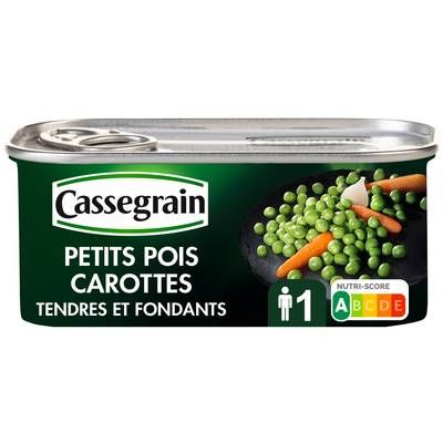 Cassegrain Petits pois carottes tendres et fondants, 130g