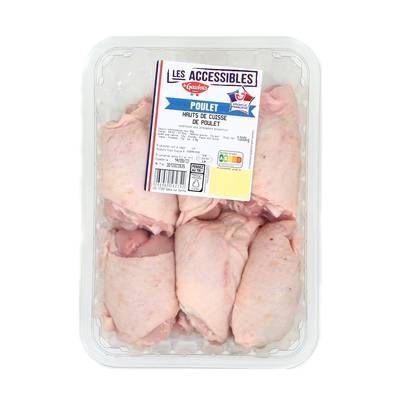 Le Gaulois Hauts de Cuisses de Poulet Blanc- Les Accessibles, 1kg