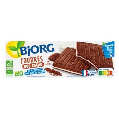 Bjorg Fourrés duo cacao bio, 150g