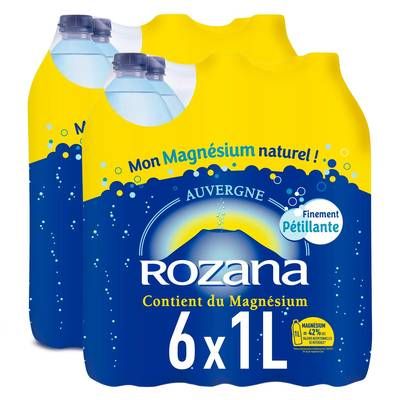Rozana Eau gazeuse minérale naturelle, Lot de 2 - 6x1L