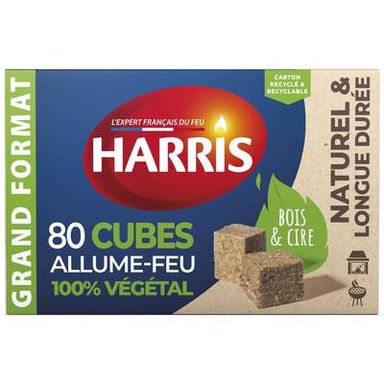 Harris Allume-feu naturels 100% végétal, 80 allume-feu