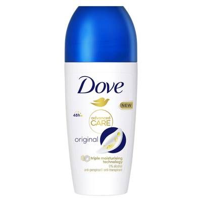 Dove Déodorant Bille Anti-Transpirant Advanced Care Original, 50ml
