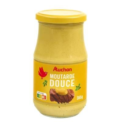 Auchan Moutarde douce, 355g