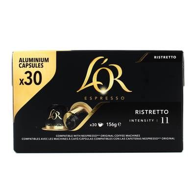L'or Espresso Café Ristretto N°11, 30 capsules