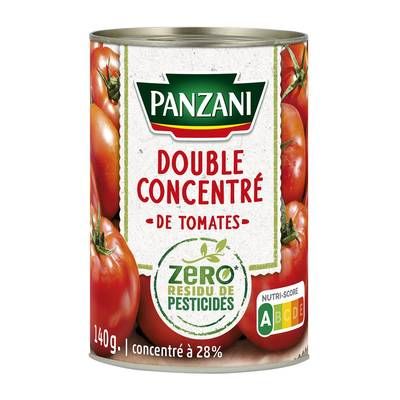 Panzani Double Concentré De Tomates Zero Résidu de Pesticides, 140g