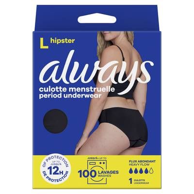 Always Culotte menstruelle taille L, 1 culotte