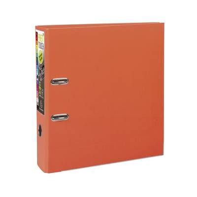 Exacompta Classeur levier orange pour feuilles 24,2 x 29,7 cm, Dos  80 mm
