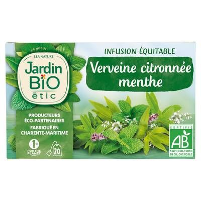 Jardin Bio Etic Infusion Verveine citron - 20 sachets, 30g