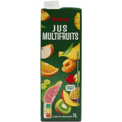 Auchan Jus multifruits à base de concentré, 1L