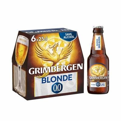Grimbergen Biére Blonde 0.00°, 6x25cl
