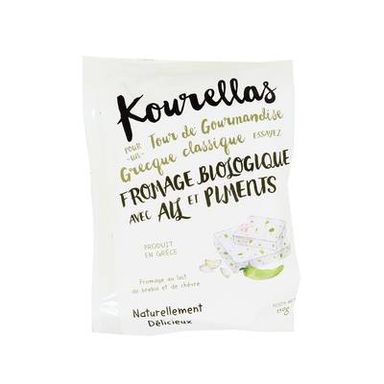 Kourellas Fromage Grec Ail et Piments Bio, 150g
