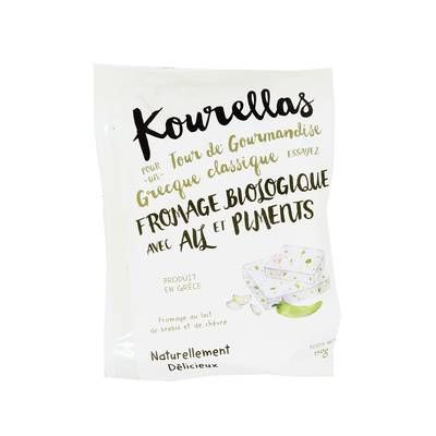 Kourellas Fromage Grec Ail et Piments Bio, 150g