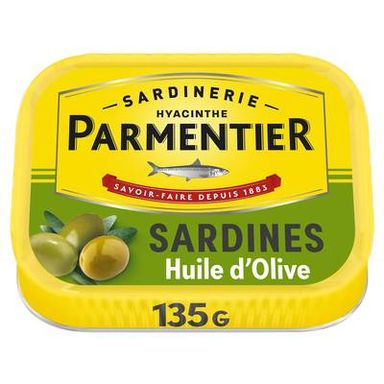 Parmentier Sardines à l'huile d'olive vierge extra, 135g