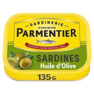 Parmentier Sardines à l'huile d'olive vierge extra, 135g