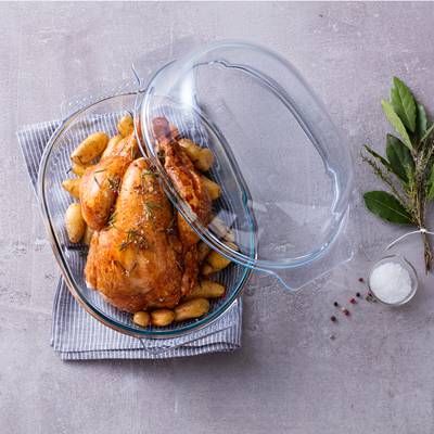 Pyrex Classic  Cocotte ovale  verre Classic, 4.4 litres