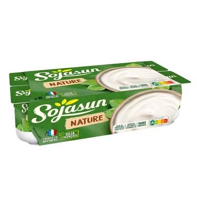Sojasun Dessert végétal Nature au soja, 8x100g