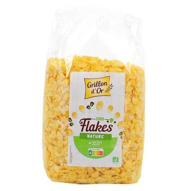 Grillon Or Corn Flakes Nature sans sucre BIO, 500g