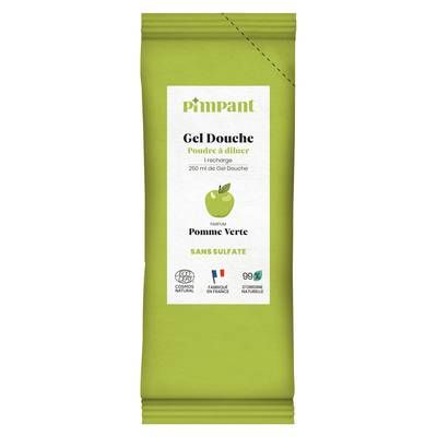 Pimpant Gel Douche Pomme Verte, 1 recharge