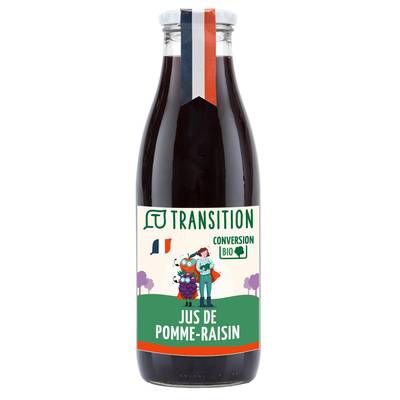 Transition Jus Pomme Raisin- Conversion biologique, 75cl