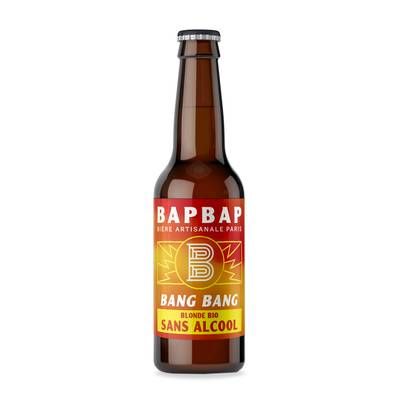 BAPBAP Bière Blonde Bio sans alcool - Originale Pale Ale, 33cl