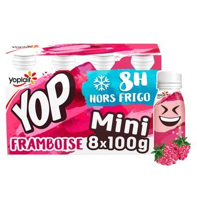 P'tit Yop Yaourt à boire Framboise, 8x100g