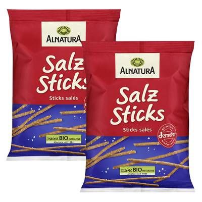 Alnatura Sticks salés bio, Lot de 2x100g